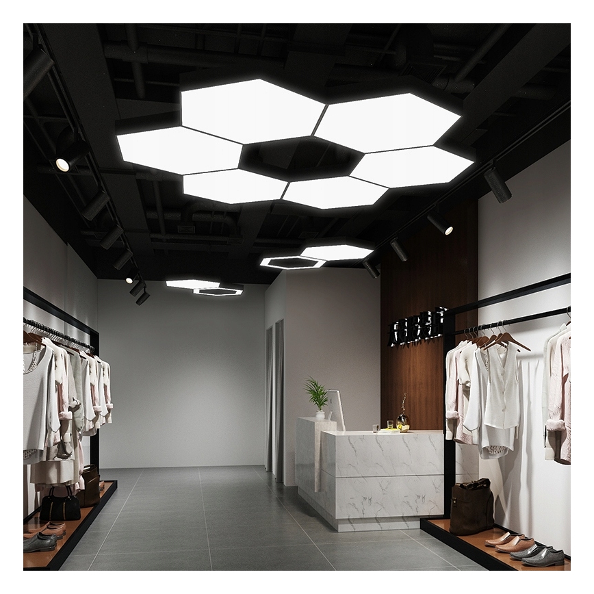 LED lampadario a cavo LED/20W/230V nero