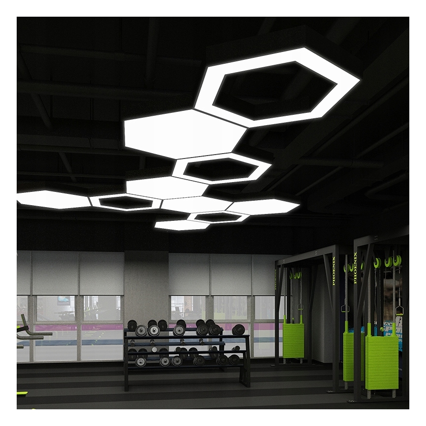 LED lampadario a cavo LED/20W/230V nero