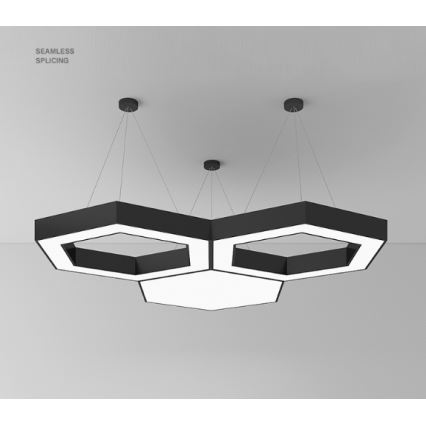 LED lampadario a cavo LED/20W/230V nero