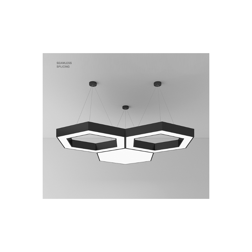 LED lampadario a cavo LED/20W/230V nero