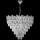 LED Lampadario a sospensione con catena 11xE27/60W/230V + 7xLED/6W diametro 60 cm cromo lucido