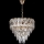 LED Lampadario a sospensione con catena 7xE27/60W/230V + 4xLED/6W diametro 40 cm oro