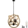 LED Lampadario a sospensione con catena ROPE GLOBO 3xE14/4,3W/230V