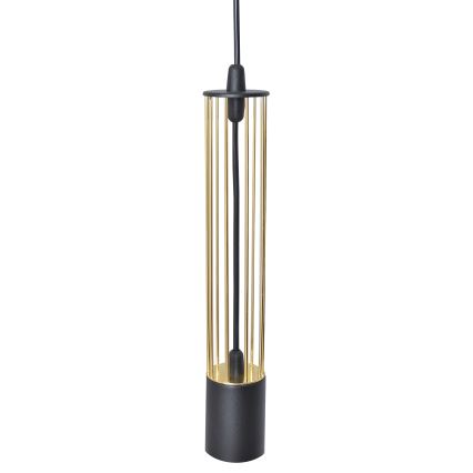 LED Lampadario a sospensione con filo BARS 3xGU10/4,8W/230V nero/oro
