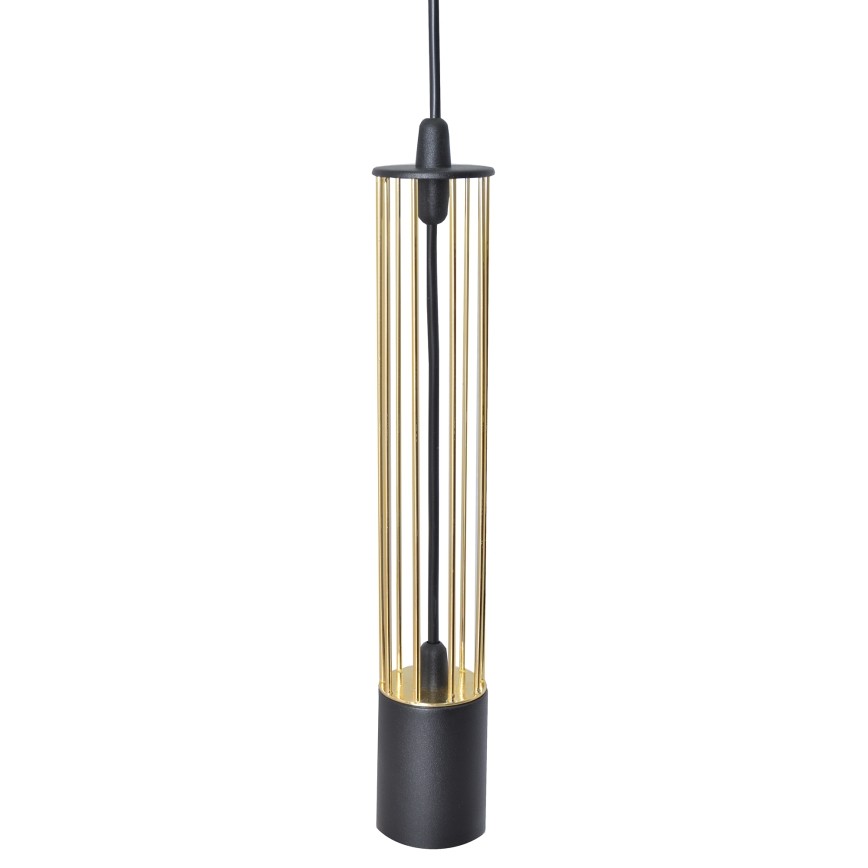 LED Lampadario a sospensione con filo BARS 3xGU10/4,8W/230V nero/oro