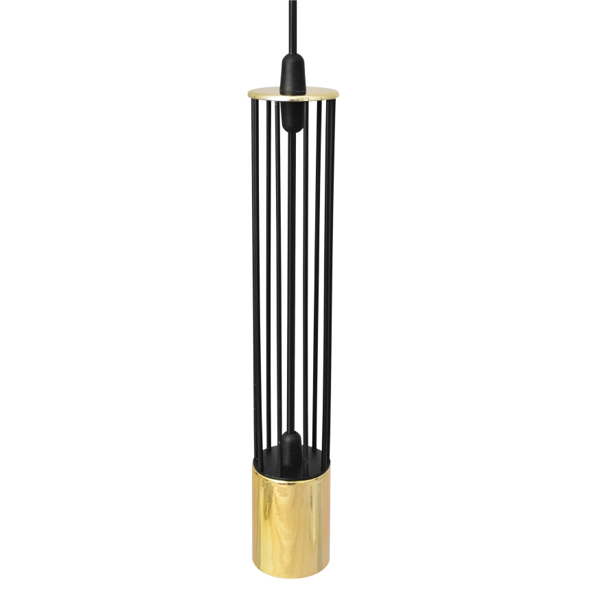LED Lampadario a sospensione con filo BARS 3xGU10/4,8W/230V nero/oro