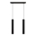 LED Lampadario a sospensione con filo TUBA 2xGU10/4,8W/230V nero