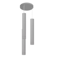 LED Lampadario a sospensione con filo TUBA 3xGU10/4,8W/230V grigio