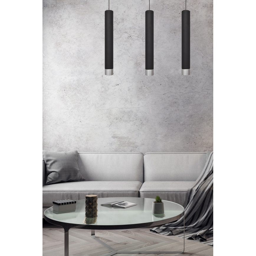 LED Lampadario a sospensione con filo TUBA 3xGU10/4,8W/230V