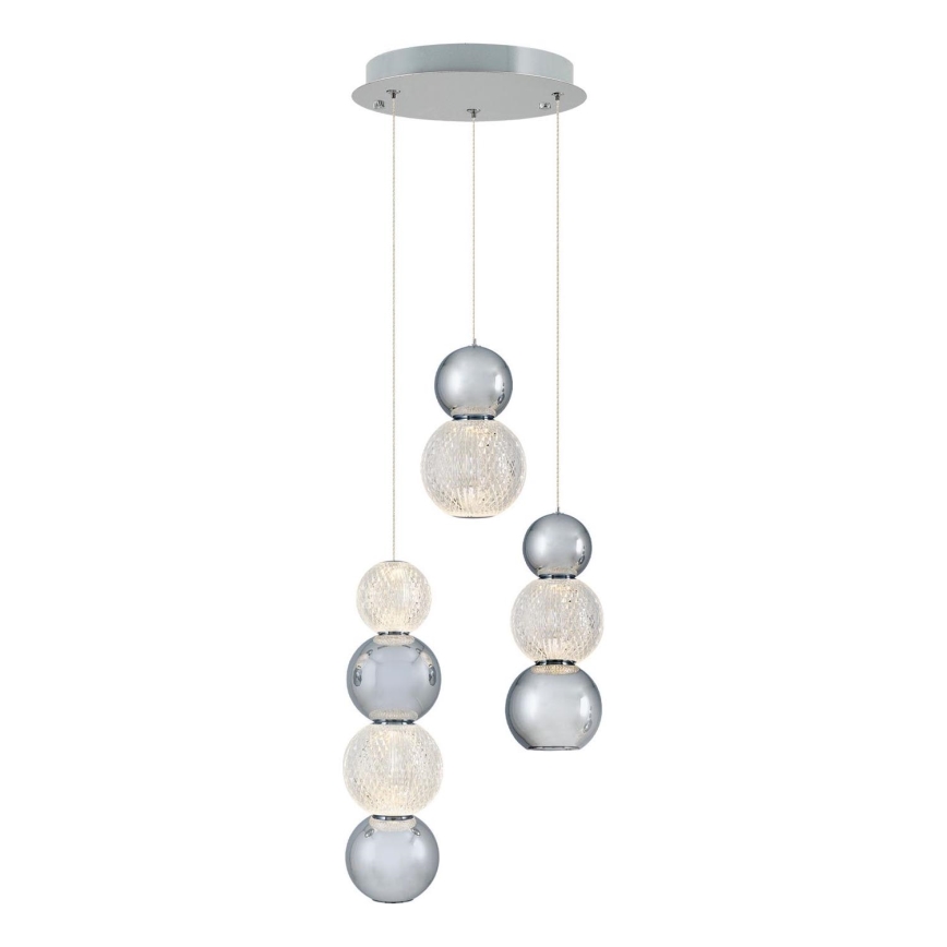 LED Lampadario CREMONA LED/17W/230V 3000K cromo opaco
