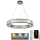 LED Lampadario di cristallo dimmerabile a filo LED/50W/230V 3000-6500K cromo lucido + telecomando