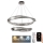 LED Lampadario di cristallo dimmerabile a filo LED/90W/230V 3000-6500K cromo lucido + telecomando