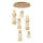 LED Lampadario sospeso CREMONA LED/34W/230V 3000K dorato
