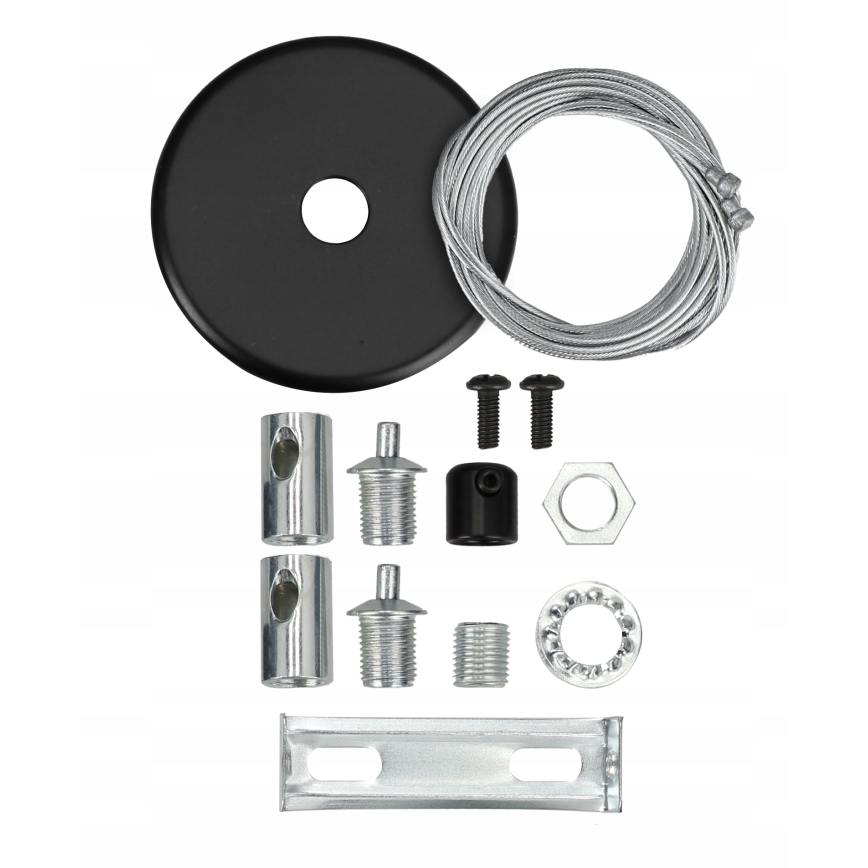 LED Lampadario su cavo LED/44W/230V 6000K 120 cm nero