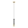 LED Lampadario su corda BARS 1xGU10/4,8W/230V nero/dorato