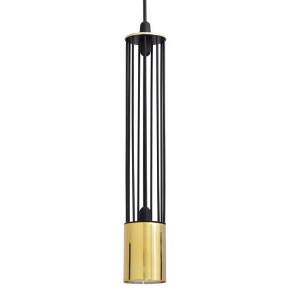 LED Lampadario su corda BARS 1xGU10/4,8W/230V nero/dorato