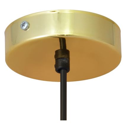LED Lampadario su corda BARS 1xGU10/4,8W/230V nero/dorato