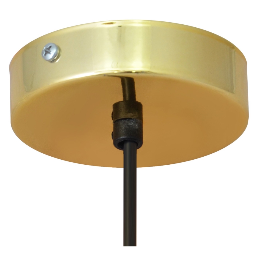 LED Lampadario su corda BARS 1xGU10/4,8W/230V nero/dorato