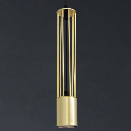 LED Lampadario su corda BARS 1xGU10/4,8W/230V oro