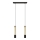 LED Lampadario su corda BARS 2xGU10/4,8W/230V nero/dorato