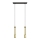 LED Lampadario su corda BARS 2xGU10/4,8W/230V oro/nero