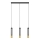 LED Lampadario su corda BARS 3xGU10/4,8W/230V nero/dorato