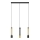 LED Lampadario su corda BARS 3xGU10/4,8W/230V nero/oro