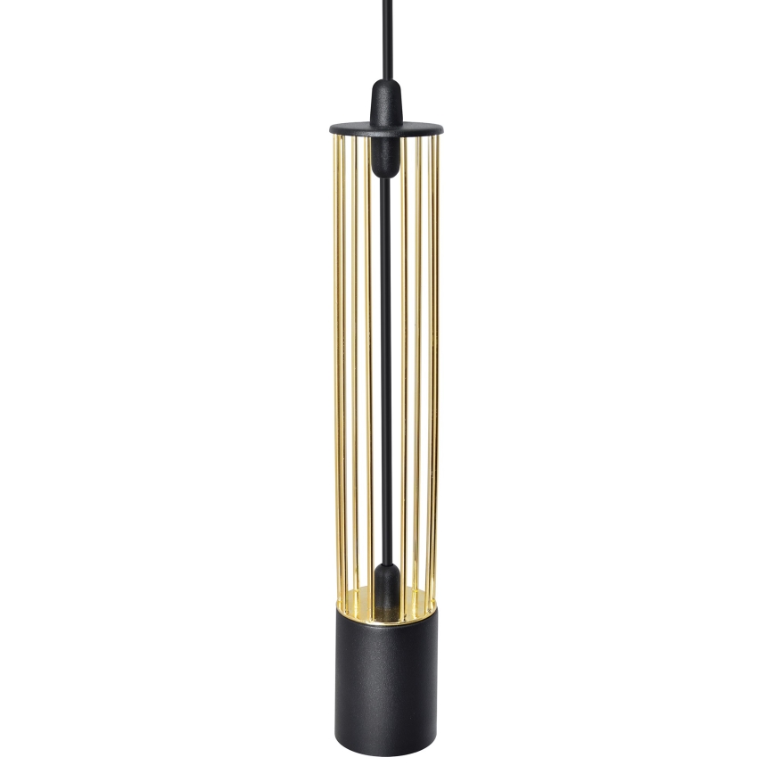 LED Lampadario su corda BARS 3xGU10/4,8W/230V nero/oro