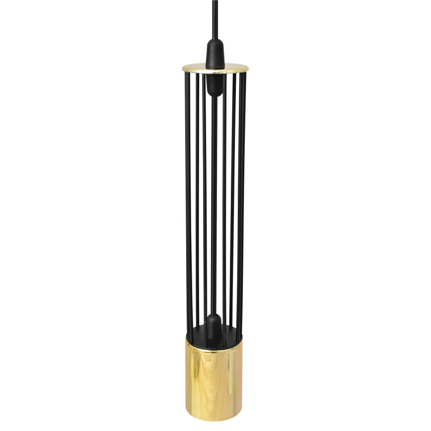 LED Lampadario su corda BARS 3xGU10/4,8W/230V nero/oro