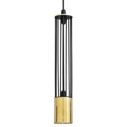 LED Lampadario su corda BARS 3xGU10/4,8W/230V nero/oro