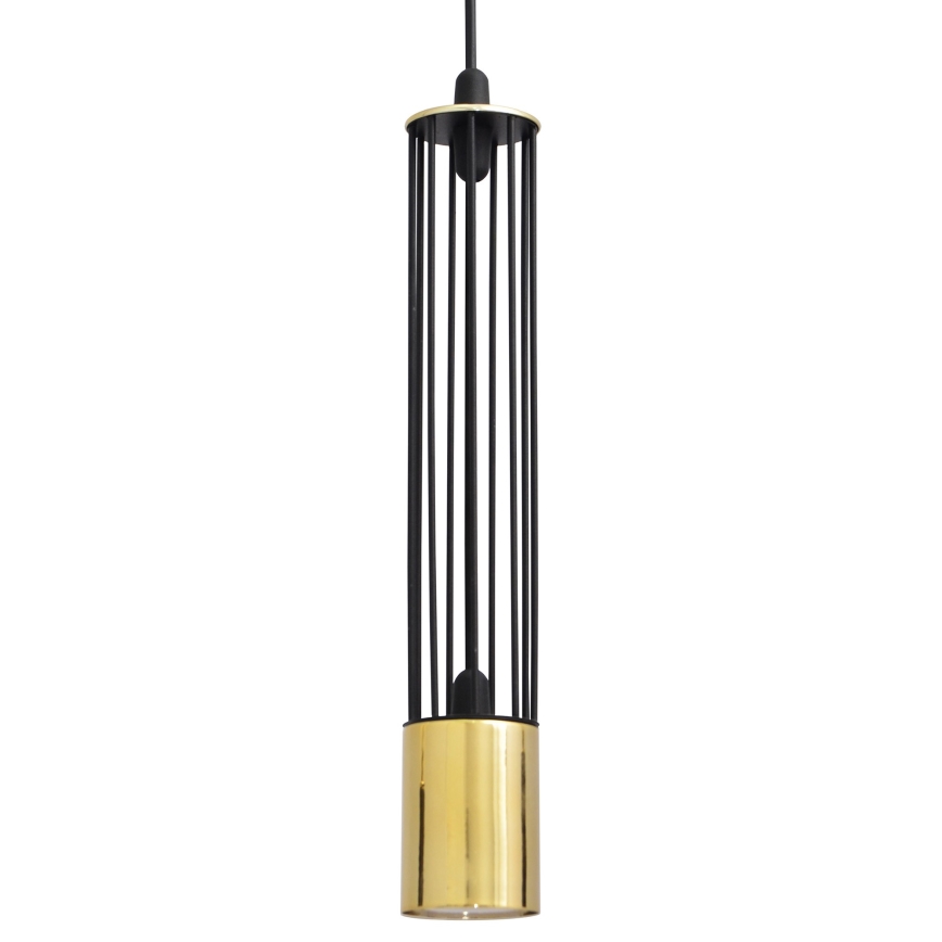 LED Lampadario su corda BARS 3xGU10/4,8W/230V nero/oro