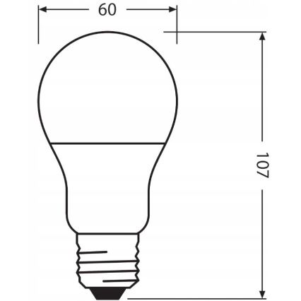 LED Lampadina in plastica riciclata A60 E27/8,5W/230V 2700K - Ledvance