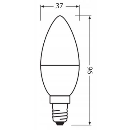 LED Lampadina in plastica riciclata B40 E14/4,9W/230V 4000K - Ledvance