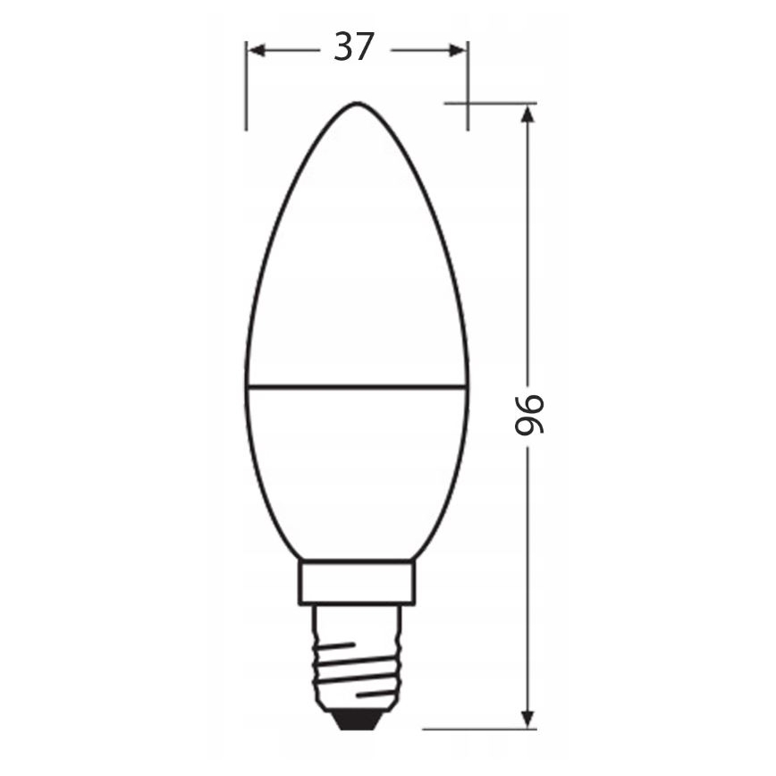 LED Lampadina in plastica riciclata B40 E14/4,9W/230V 4000K - Ledvance