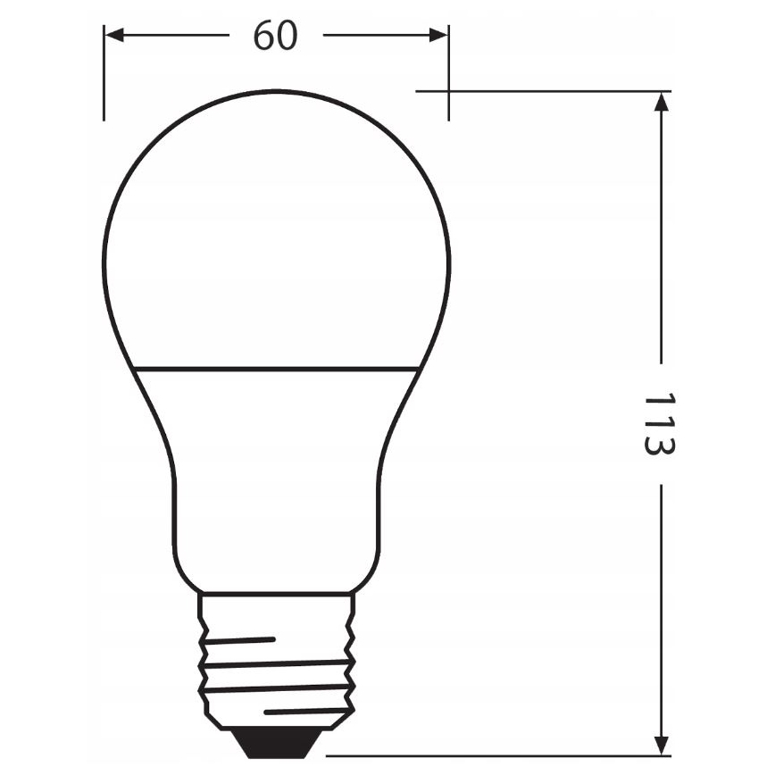 LED Lampadina in plastica riciclata E27/10W/230V 2700K - Ledvance