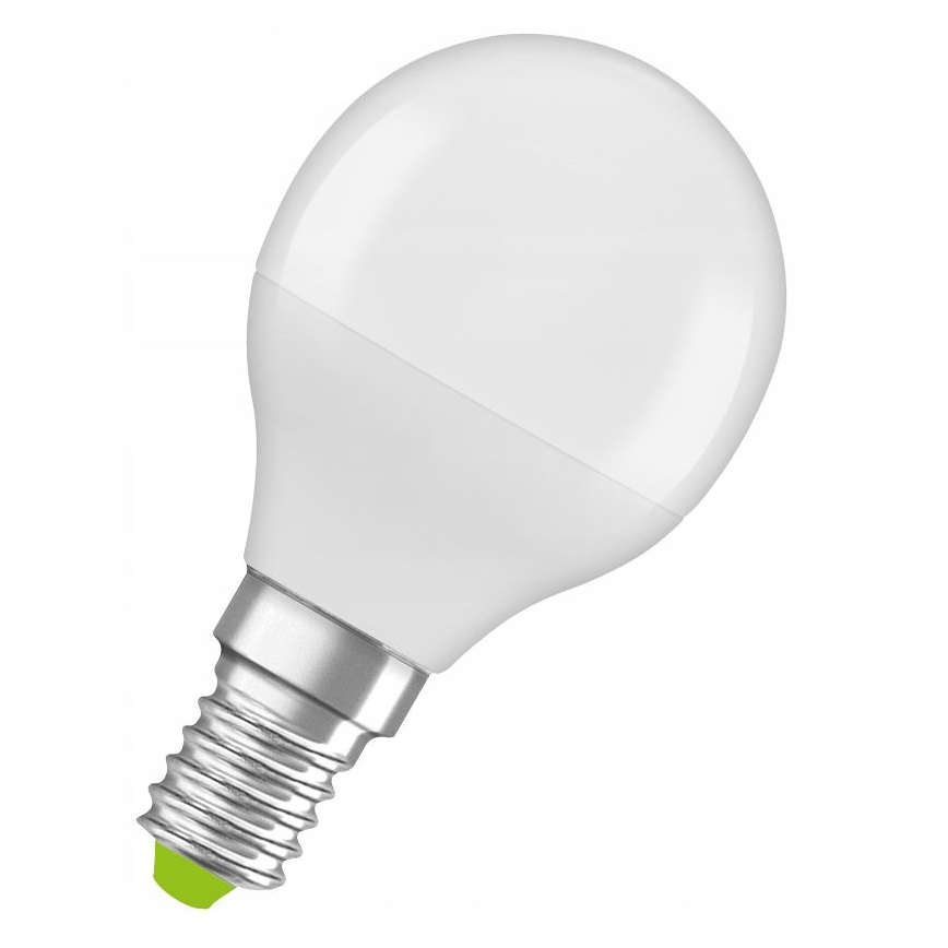 LED Lampadina in plastica riciclata P45 E14/4,9W/230V 4000K - Ledvance
