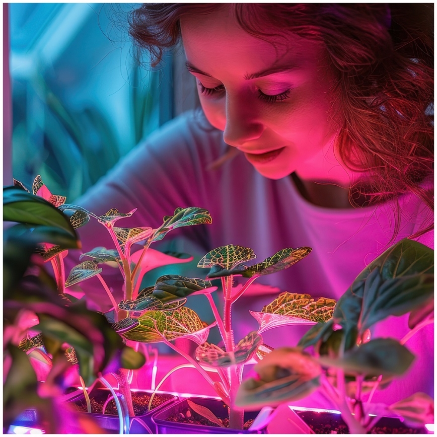 LED Lampadina per la crescita delle piante PLANTY E27/24W/230V 1200K