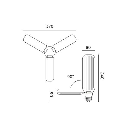 LED Lampadina per la crescita delle piante PLANTY E27/24W/230V 1200K