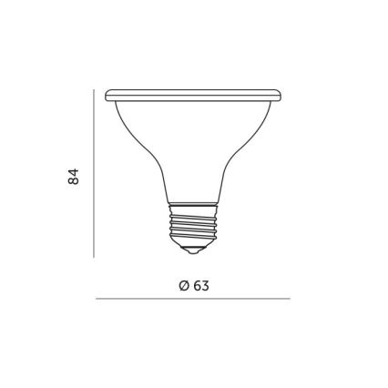 LED Lampadina per la crescita delle piante PLANTY E27/7W/230V 1200K nero