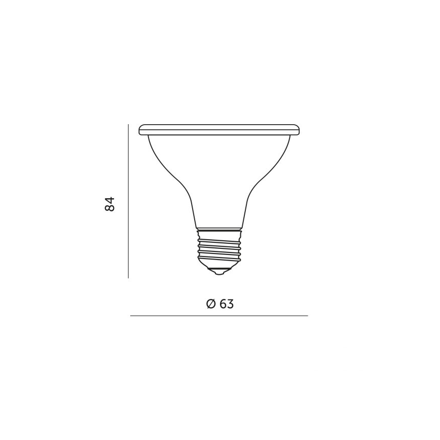 LED Lampadina per la crescita delle piante PLANTY E27/7W/230V 1200K nero