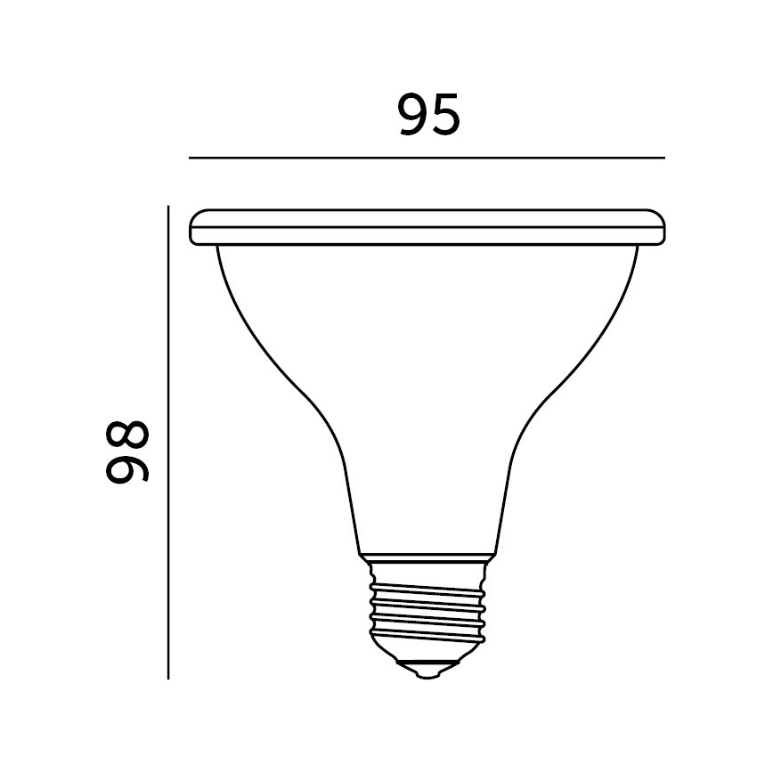 LED Lampadina per la crescita delle piante VITABLOOM E27/9W/230V 1200K bianco - Brilagi