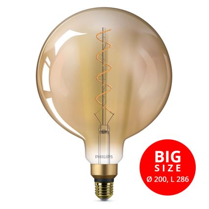 LED Lampadina VINTAGE Philips E27/4,5W/230V 1800K