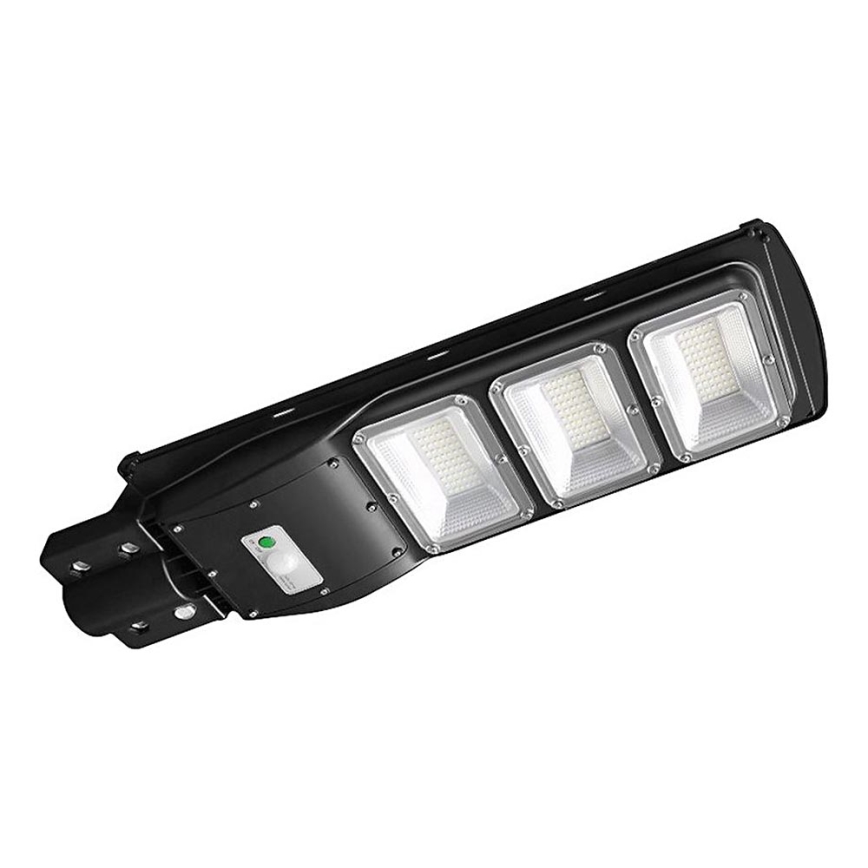 LED Lampione solare dimmerabile con sensore di movimento e crepuscolare LED/12W/3,2V 6000K IP65 10000 mAh nero + telecomando