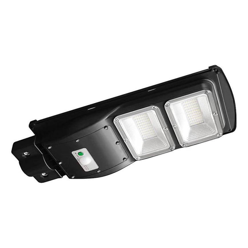 LED Lampione solare dimmerabile con sensore di movimento e crepuscolare LED/8W/3,2V 6000K IP65 9000 mAh nero + telecomando