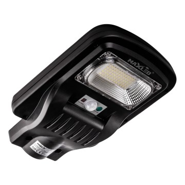 LED Lampione solare dimmerabile con sensore LED/150W/6V 6500K IP65 nero + telecomando