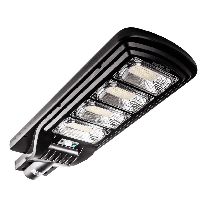 LED Lampione solare dimmerabile con sensore LED/240W/6V 6500K IP65 nero + telecomando
