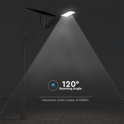 Lampione solare dimmerabile SAMSUNG CHIP LED/50W/6,4V 6000K IP65 30000 mAh + telecomando