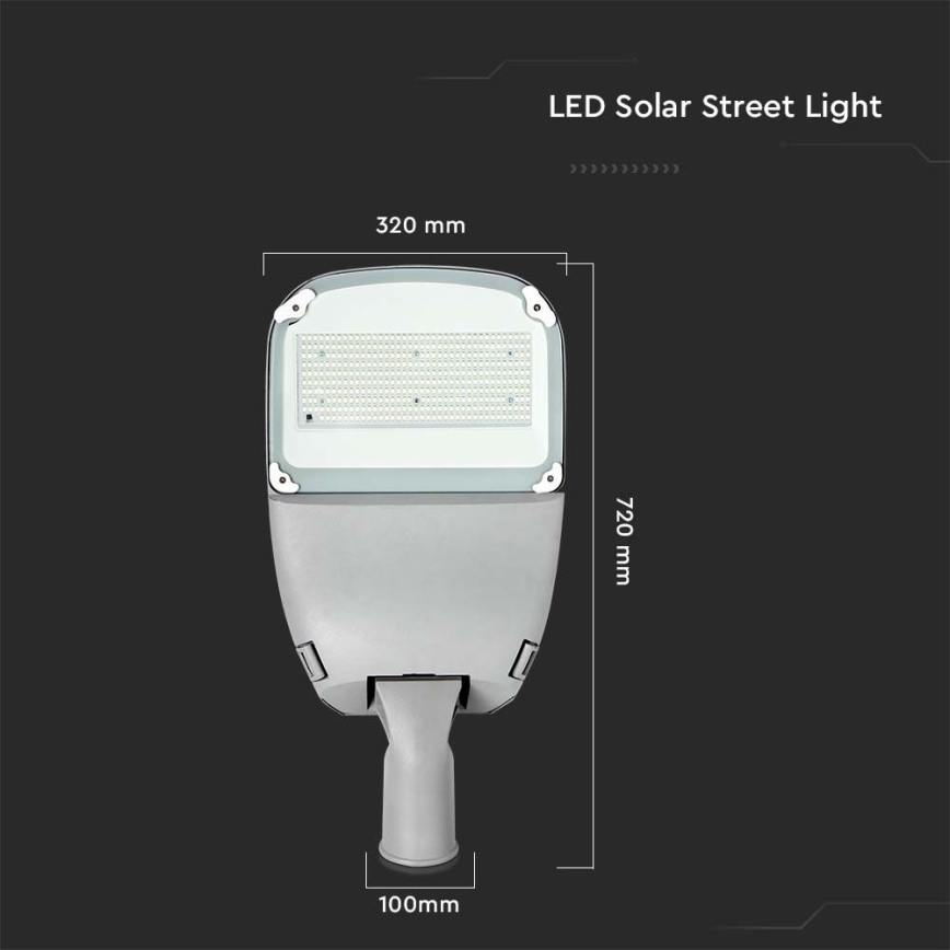 Lampione solare dimmerabile SAMSUNG CHIP LED/50W/6,4V 6000K IP65 30000 mAh + telecomando
