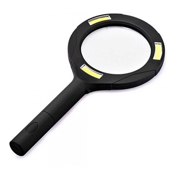 LED Lente d'ingrandimento 5×ZOOM con retroilluminazione LED/3W/2xAA IP44