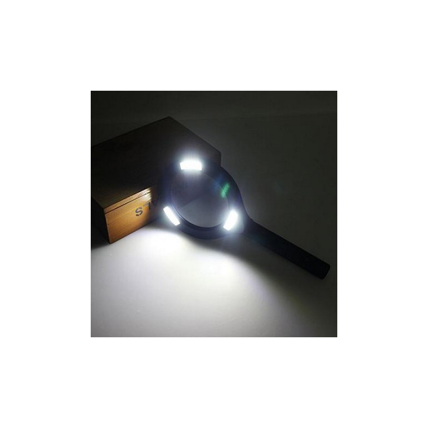 LED Lente d'ingrandimento 5×ZOOM con retroilluminazione LED/3W/2xAA IP44